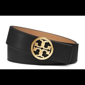 Tory Burch - reversible belt with gold buckle